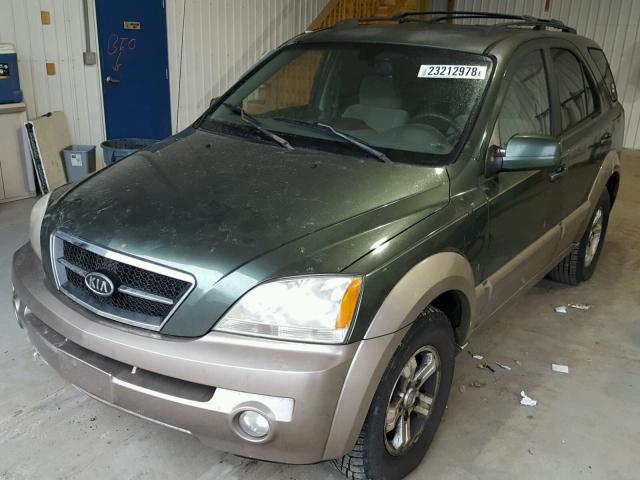 KNDJD733765532106 - 2006 KIA SORENTO EX GREEN photo 2