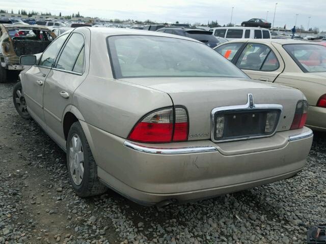 1LNHM86S24Y653253 - 2004 LINCOLN LS GOLD photo 3