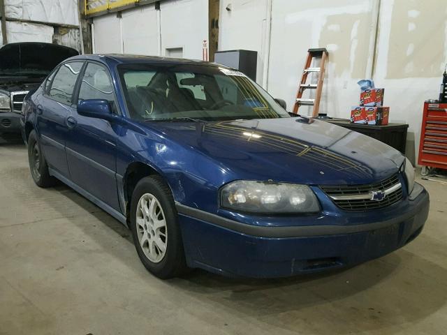 2G1WF52E139440620 - 2003 CHEVROLET IMPALA BLUE photo 1