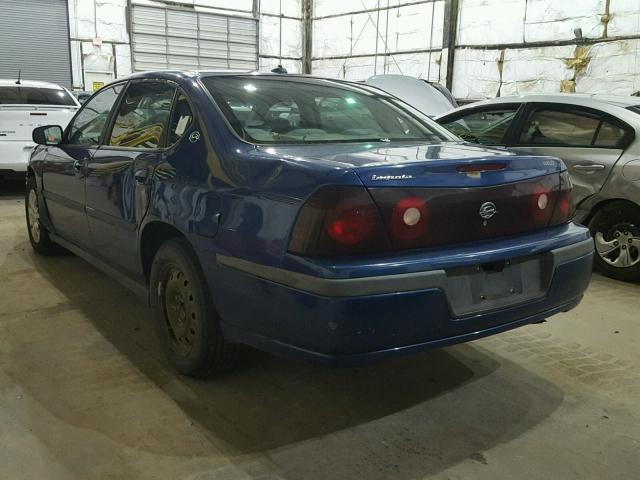 2G1WF52E139440620 - 2003 CHEVROLET IMPALA 蓝色 照片 3
