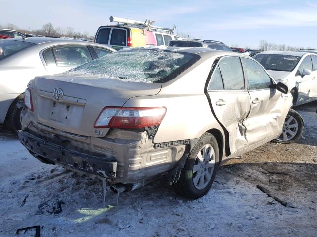 4T1BB46K08U036953 - 2008 TOYOTA CAMRY HYBR BEIGE photo 4