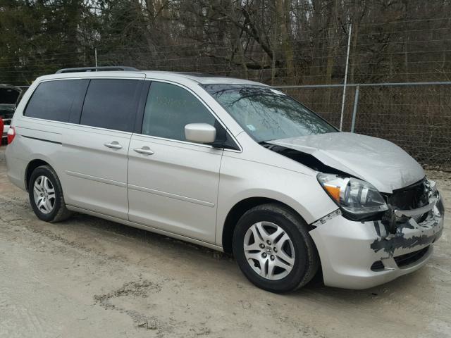 5FNRL38665B407788 - 2005 HONDA ODYSSEY EX SILVER photo 1