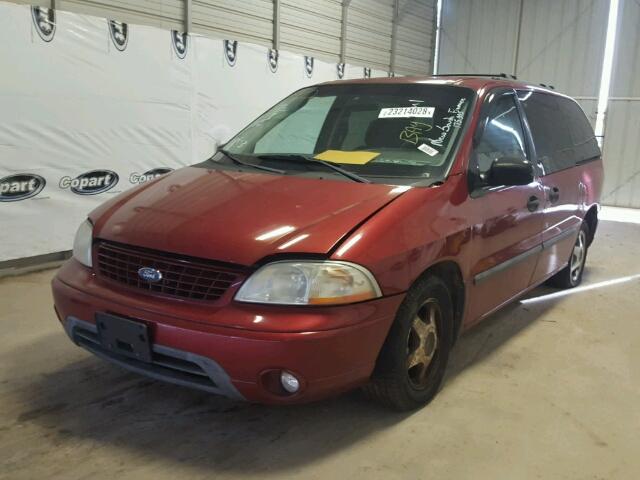 2FMZA51412BA44086 - 2002 FORD WINDSTAR L BURGUNDY photo 2