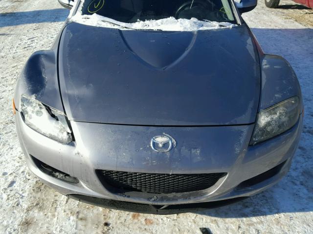 JM1FE173X50141022 - 2005 MAZDA RX8 GRAY photo 9