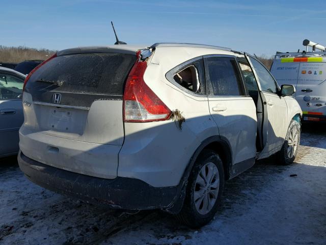 5J6RM3H70DL002795 - 2013 HONDA CR-V EXL WHITE photo 4