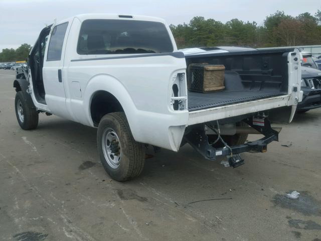 1FT7W2B67FED08952 - 2015 FORD F250 SUPER WHITE photo 3