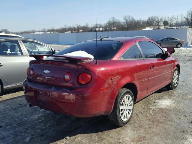 1G1AT18H897207714 - 2009 CHEVROLET COBALT LT RED photo 4