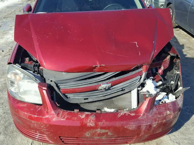 1G1AT18H897207714 - 2009 CHEVROLET COBALT LT RED photo 7