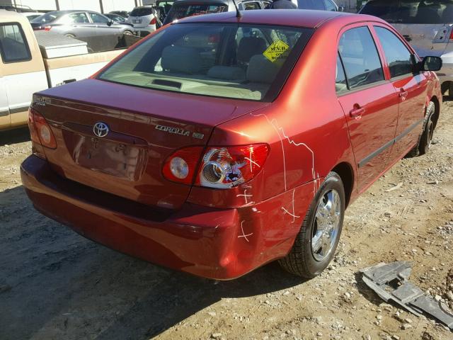 1NXBR32E88Z010896 - 2008 TOYOTA COROLLA CE MAROON photo 4