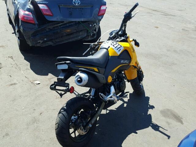 MLHJC6112F5105282 - 2015 HONDA GROM 125 YELLOW photo 4