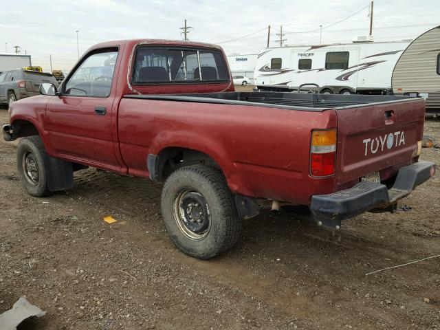 JT4RN01PXL7019803 - 1990 TOYOTA PICKUP 1/2 RED photo 3