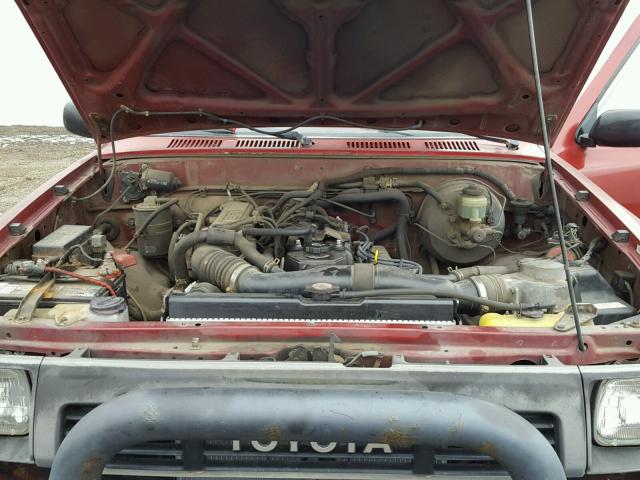 JT4RN01PXL7019803 - 1990 TOYOTA PICKUP 1/2 RED photo 7