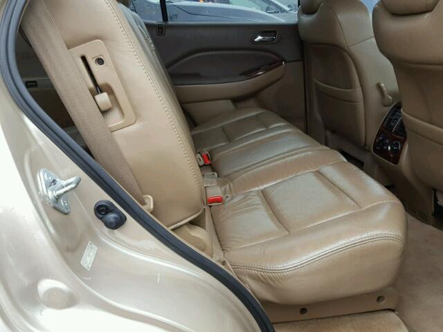 2HNYD18272H523883 - 2002 ACURA MDX TAN photo 6