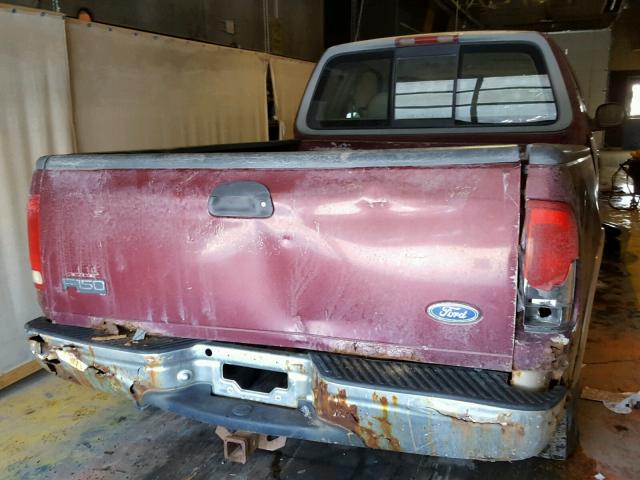 2FTDX18W9VCA43957 - 1997 FORD F150 BURGUNDY photo 6