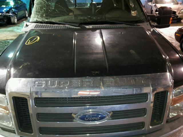 1FTWX31R48EB00315 - 2008 FORD F350 SRW S BLACK photo 7