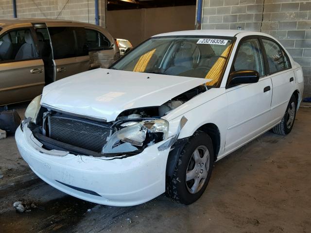 2HGES16531H592940 - 2001 HONDA CIVIC LX WHITE photo 2