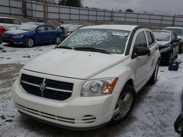 1B3HB48B97D281746 - 2007 DODGE CALIBER SX WHITE photo 2