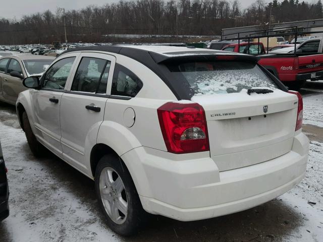 1B3HB48B97D281746 - 2007 DODGE CALIBER SX WHITE photo 3