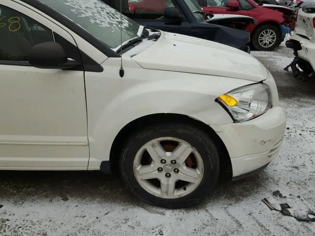 1B3HB48B97D281746 - 2007 DODGE CALIBER SX WHITE photo 9