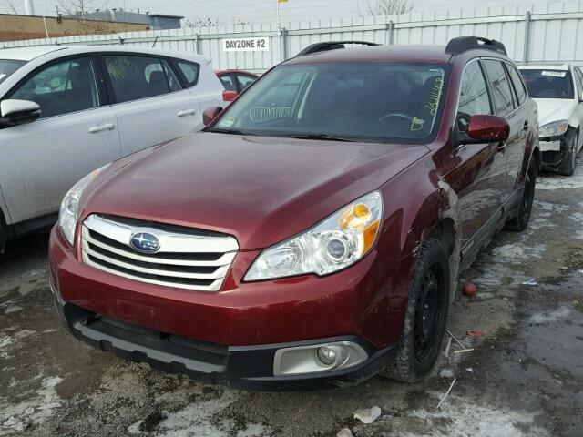 4S4BRGBC8B3415479 - 2011 SUBARU OUTBACK 2. RED photo 2