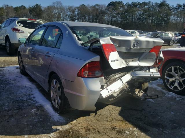 1HGFA16507L106958 - 2007 HONDA CIVIC LX SILVER photo 3