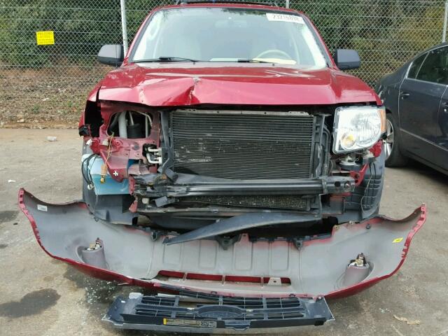 1FMCU0D70CKA98556 - 2012 FORD ESCAPE XLT RED photo 9