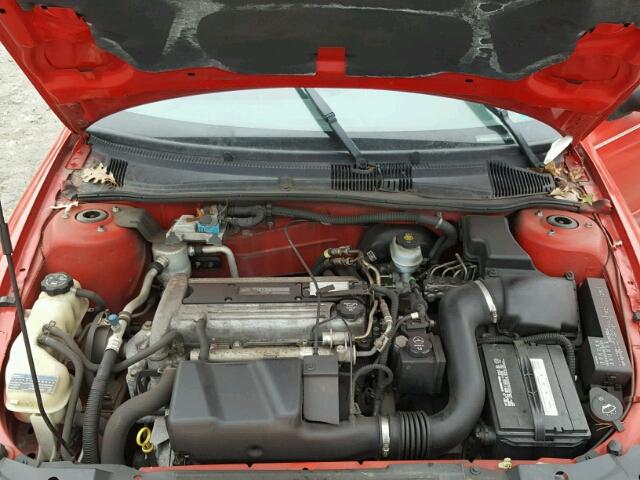 1G1JC52F147282486 - 2004 CHEVROLET CAVALIER RED photo 7