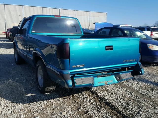 1GCCS14X9TK213350 - 1996 CHEVROLET S TRUCK S1 TEAL photo 3