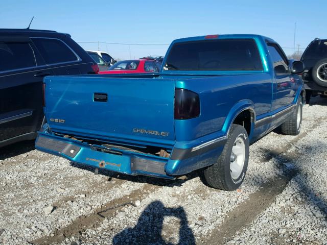 1GCCS14X9TK213350 - 1996 CHEVROLET S TRUCK S1 TEAL photo 4