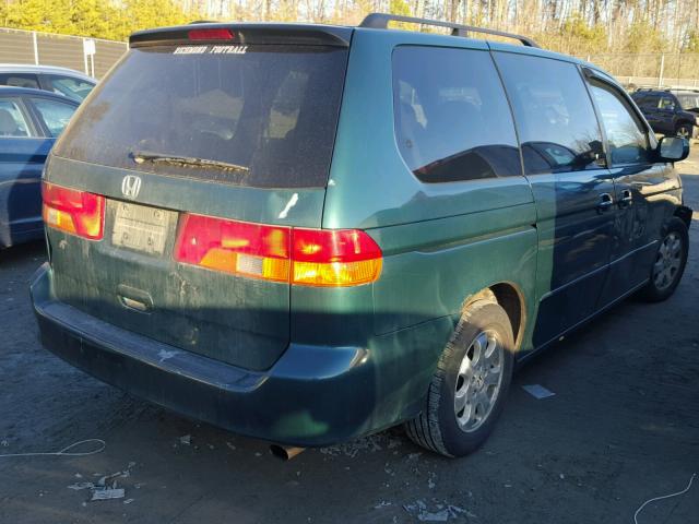 2HKRL18933H504041 - 2003 HONDA ODYSSEY EX GREEN photo 4