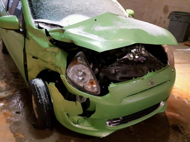 ML32A3HJ6EH020334 - 2014 MITSUBISHI MIRAGE DE GREEN photo 9