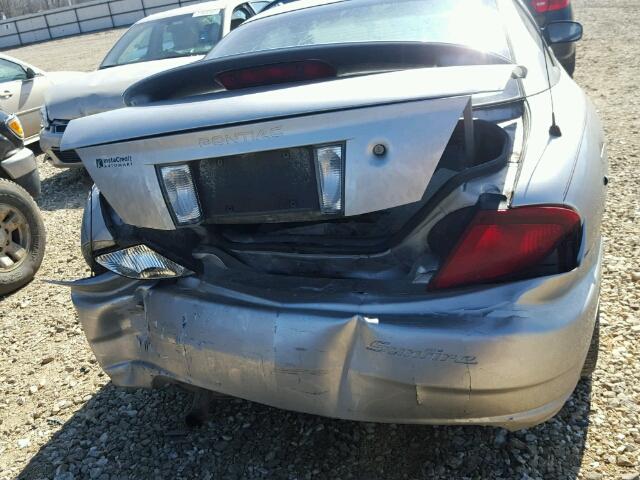 3G2JB12F65S108584 - 2005 PONTIAC SUNFIRE SILVER photo 9