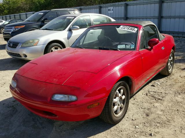 JM1NA3515L0125599 - 1990 MAZDA MX-5 MIATA RED photo 2