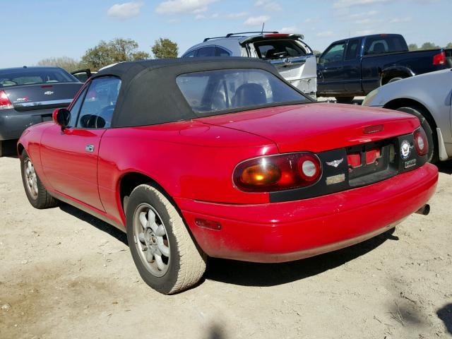 JM1NA3515L0125599 - 1990 MAZDA MX-5 MIATA RED photo 3