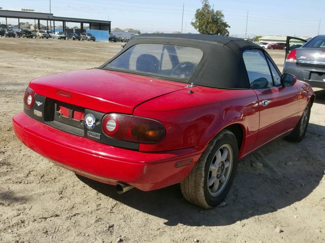 JM1NA3515L0125599 - 1990 MAZDA MX-5 MIATA RED photo 4