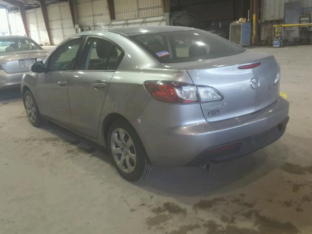 JM1BL1SF3A1239660 - 2010 MAZDA 3 I GRAY photo 3