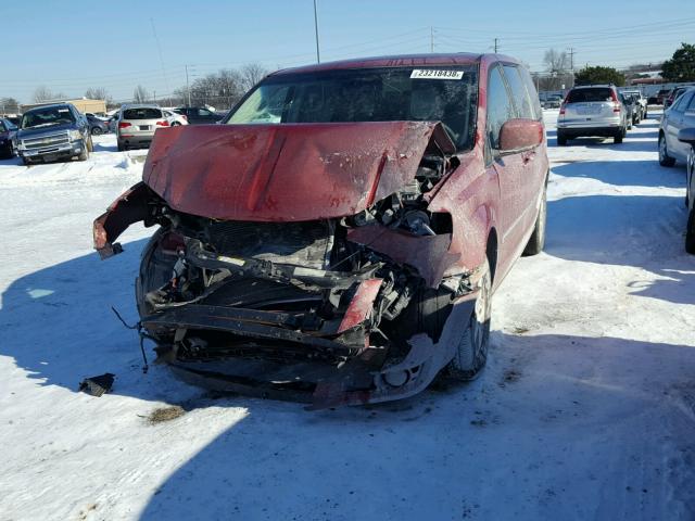 1D8HN54P38B164983 - 2008 DODGE GRAND CARA RED photo 2