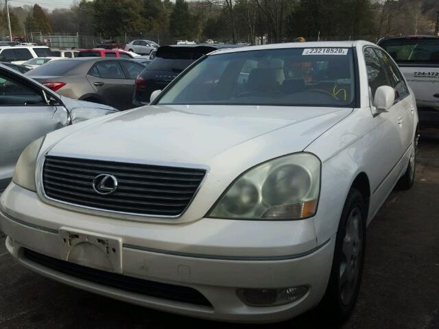 JTHBN30F410013866 - 2001 LEXUS LS 430 WHITE photo 2