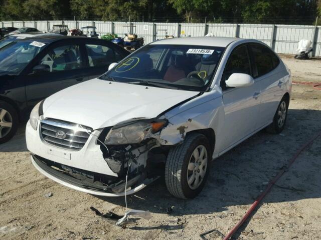 KMHDU46D38U495835 - 2008 HYUNDAI ELANTRA GL WHITE photo 2