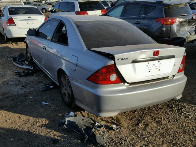 1HGEM21125L077635 - 2005 HONDA CIVIC DX V SILVER photo 3