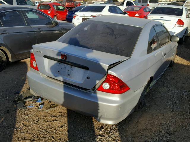 1HGEM21125L077635 - 2005 HONDA CIVIC DX V SILVER photo 4