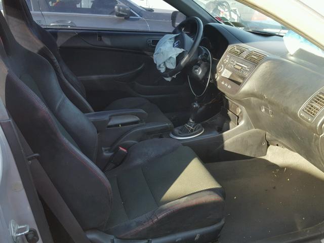 1HGEM21125L077635 - 2005 HONDA CIVIC DX V SILVER photo 5