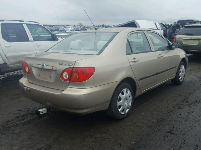 1NXBR32E34Z239917 - 2004 TOYOTA COROLLA CE BROWN photo 4