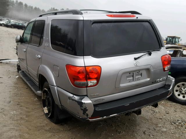 5TDBT44A87S280557 - 2007 TOYOTA SEQUOIA SR GRAY photo 3