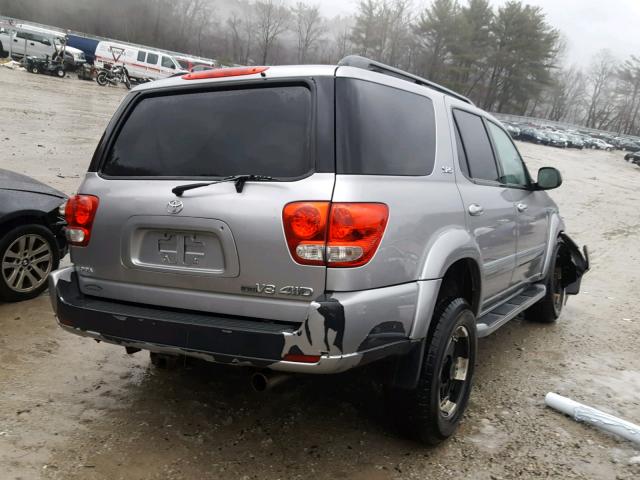 5TDBT44A87S280557 - 2007 TOYOTA SEQUOIA SR GRAY photo 4