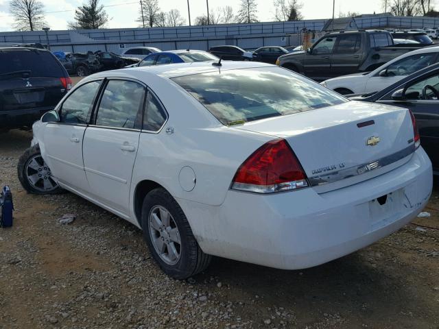 2G1WT58K879112493 - 2007 CHEVROLET IMPALA LT WHITE photo 3