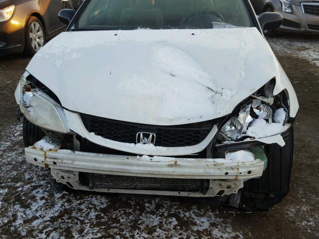 1HGEM21714L042815 - 2004 HONDA CIVIC HX WHITE photo 7