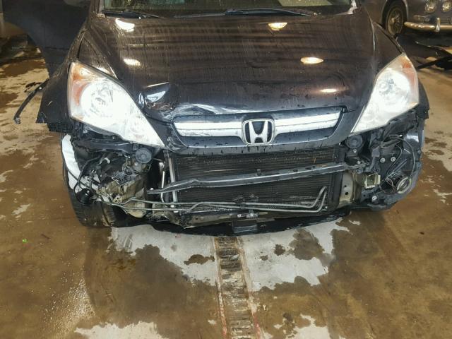 5J6RE48768L018654 - 2008 HONDA CR-V EXL BLACK photo 9