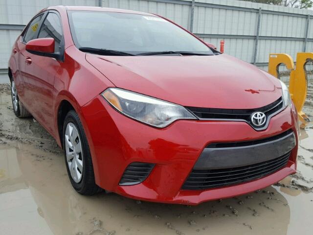 5YFBURHEXGP426201 - 2016 TOYOTA COROLLA L RED photo 1