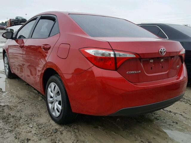 5YFBURHEXGP426201 - 2016 TOYOTA COROLLA L RED photo 3